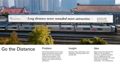 Summary page of the HSBC Go the Distance project.