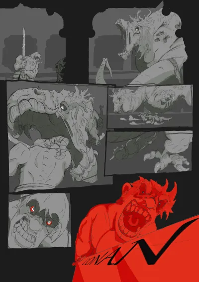 Graphic novel drawn by Ravensbourne Character Design student 