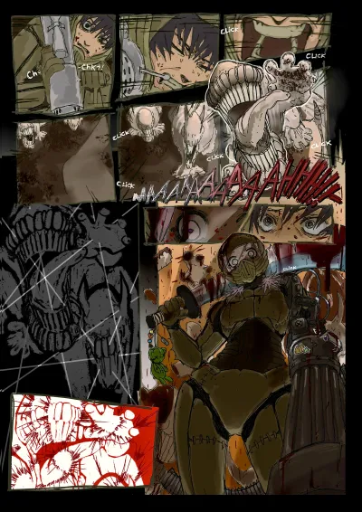 Graphic novel drawn by Ravensbourne Character Design student 