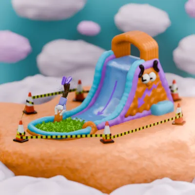 3D animated work by Sam Wood.