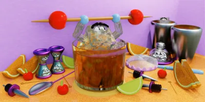 3D animated work by Sam Wood.