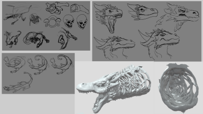 Dragon concept Design Development