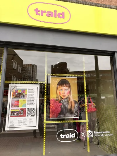 Students' work on display for the Traid project