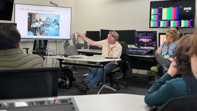 BBC OB truck at Ravensbourne