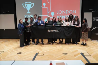 Students posing for a photo