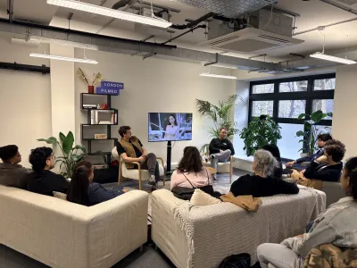 People giving a talk