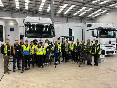 Ravensbourne University students on industry visit to NEP facilities